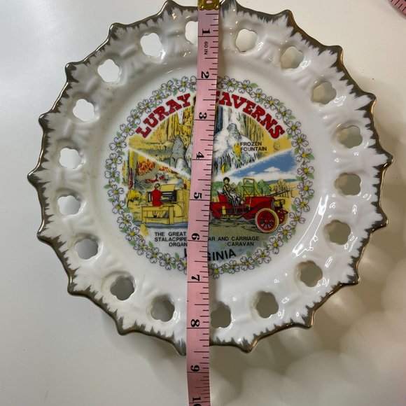 Vintage LURAY CAVERNS Virginia Decorative Display Plate - Picture 2 of 8